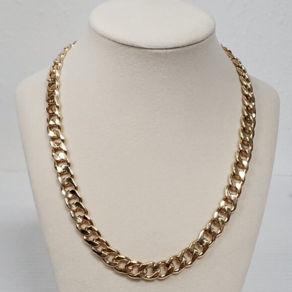 Louis Vuitton Lock & Key Gold with Unbranded Cuban Style Gold Plated Chain - Picture 7 of 9